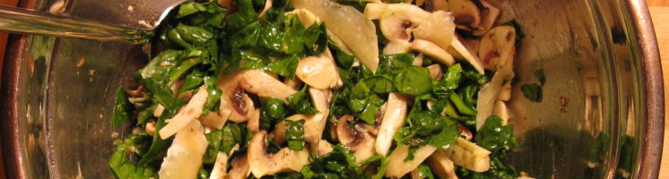 Insalata spinacini e champignon