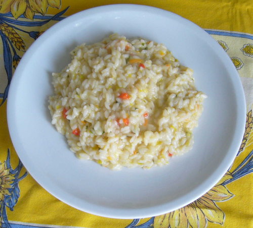 Risotto porro e peperoni